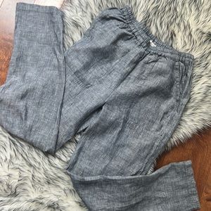 100% Linen Blue Pant Spencer + Shaw NWOT, size XS